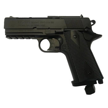 Пневматичний пістолет WinGun 401 Colt Defender пластик газобалонний CO2 130 м/с Вінган Кольт Дефендер