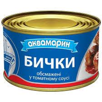 Консерва Аквамарин Бички обсмажені в Т/С 230г ( 4820183770684)