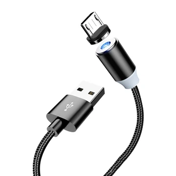 Магнітний кабель Kaku KSC-306 USB - MicroUSB 1m - Black KAKU чорний