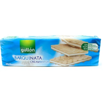 Вафлі Gullon Barquinata з білим кремом, 150г