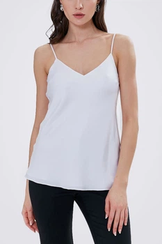 Шелковый топ ES.design ss2008.1 размер L белый