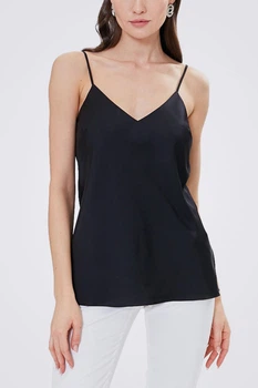 Шовковий топ ES.design ss2008.1 розмір XL чорний