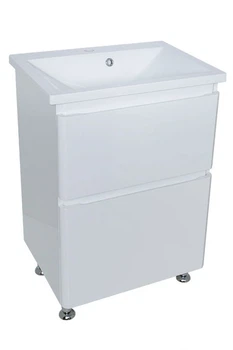 Тумба Bianco с умывальником Bianco 55 (2 ящика) белая