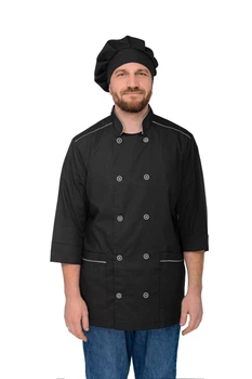 Китель поварской мужской Черный р 44