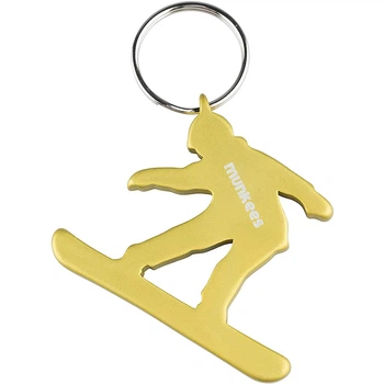 Munkees 3495 брелок-открывашка Snowboarder yellow
