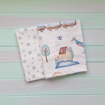 Набор пеленок 2 шт фланель Baby Textile 80х100 см 166726647