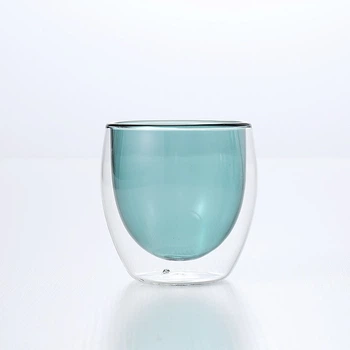 Стакан с двойным стеклом Hyatt Glass Зеленый 250ml.