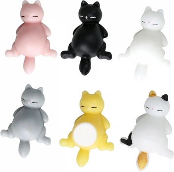 Набор игрушек антистресс Сквиши - Mochi Squishy Котята - 6 шт