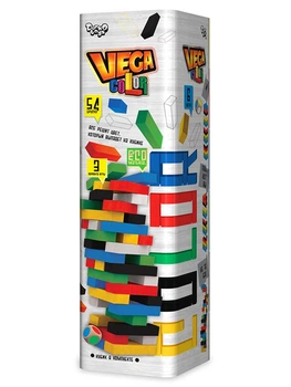 Гра настільна Danko Toys Vega Color (вега, башта, дженга, джанга) (Укр) (GVC-01-01)