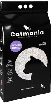 Наполнитель для кошачьего туалета Catmania лаванда + фиолетовые гранулы Бентонитовый комкующий 5л (8682162004021)