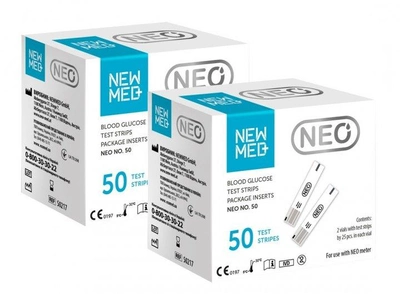 Тест-смужки НьюМед Нео (NewMed Neo) №50 - 2 уп. (100 шт.)