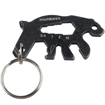 Брелок-мультиинструмент Munkees Tool Bear black (2536-BK)