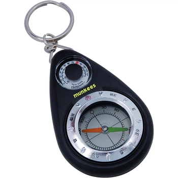 Брелок-компас Munkees Compass with Thermometer black (3154-BK)