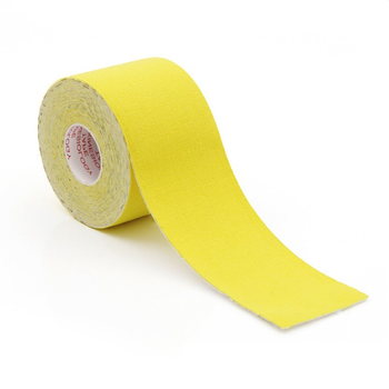 Кинезио тейп Kinesiology tape 5 см х 5 м желтый