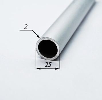 Труба алюминиевая круглая Furnicom без покрытия 25х2