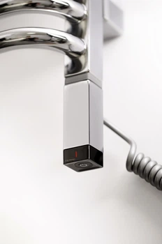 ТЭН у полотенцесушитель Terma ONE 30x30 с регулятором, хром (chrome) 300 Вт