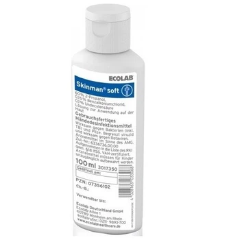 Дезінфекційний засіб (антисептик) Ecolab Skinman Soft 100 мл (3056920)