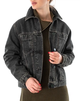Куртка жіноча TRUSSARDI JEANS (56S00676-1T005414-M004-G706/21-22-3) Сірий 44