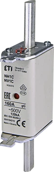Запобіжник ETI NH-1C gL/gG 160A 400V KOMBI 120kA 4184216 ножовий універсальний