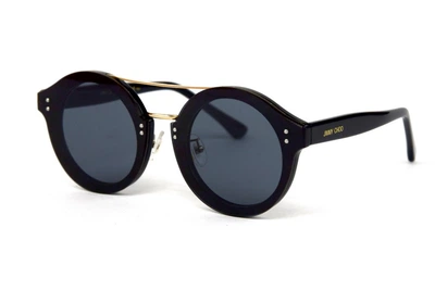 Женские Классические Очки Черные Круглые Очки От Солнца Jimmy Choo (195956)