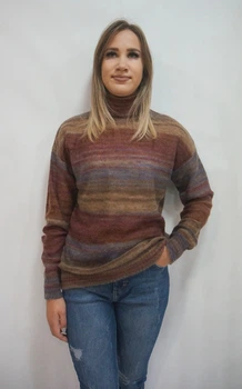 Свитер SEZINCE MORE LU S марсала+фиолетовый+бордовый 171200