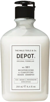 Зволожувальний шампунь для бороди Depot No.501 Moisturizing & Clarifying Beard Shampoo 250 мл (8032274061311/8032274180913)