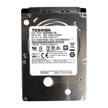 Накопитель HDD SATA 1.0TB Toshiba MQ04AB 5400rpm 128MB (MQ04ABF100