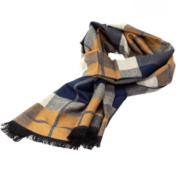 Чоловічий шарф у клітку LuxWear MS1001 multicolor