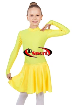 Платье для танцев бейсик RSport GM070033 68 (128-134см) Желтый