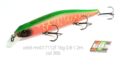 Воблер всплывающий EOS Orbit MN014130SF 26,5 грамм 0,8-1,2 метра цвет 366, рабочий воблер на щуку