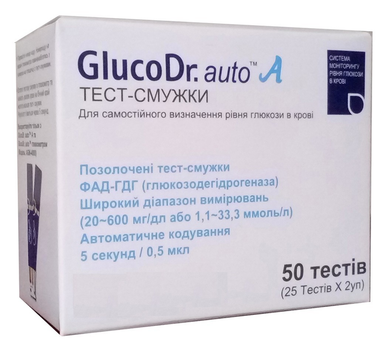 Глюкометр GlucoDr. auto A + 25 смужок (ГлюкоДоктор авто А AGM-4000)