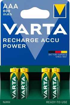 Аккумулятор универсальный Varta Longlife Accu AAA 800 мАч BLI 4 Ni-MH(56703101404)