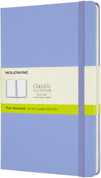Записная книга Moleskine Classic 13 x 21 см 240 страниц без линовки Голубая (8056420850826)