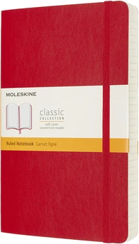 Записная книга Moleskine Classic Expanded 13 х 21 см 400 страниц в линию Красная Мягкая обложка (8053853606211)