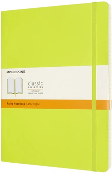 Записная книга Moleskine Classic 19 x 25 см 192 страницы в линейку Лимонная мягкая обложка (8056420851014)