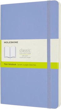 Записная книга Moleskine Classic 13 x 21 см 192 страницы без линовки Голубая мягкая обложка (8056420850949)