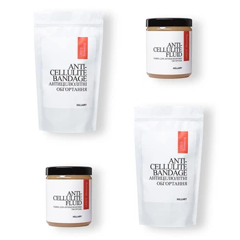 Набор Антицеллюлитные липосомальные обертывания + жидкость Hillary Anti-cellulite LPD'S Slimming (12 процедур) HI-11-415