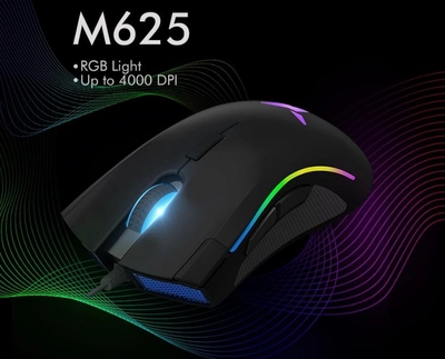 Геймерская мышь Delux M625 A3050 RGB 4000DPI с подсветкой