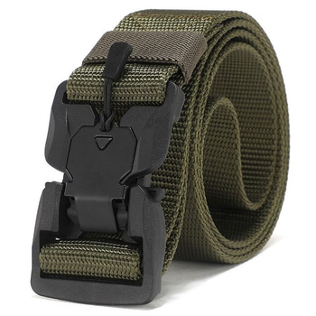 Ремень тактический мужской Tactical Belt 140х3,8 см Оликовый