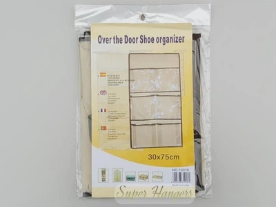 Підвісний органайзер з кишенями Home Organizer 30х75 см на 6 секцій бежевого кольору 10016
