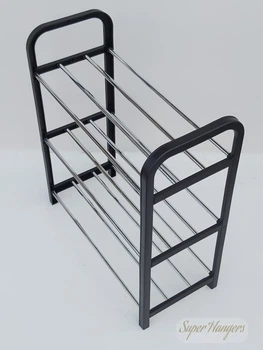 Полка для взуття Shoe Rack BNP3 чорного кольору на 3 яруса