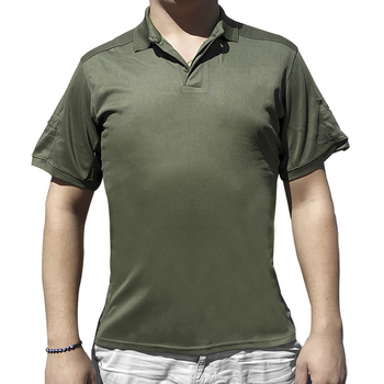 Мужская тактическая футболка Lesko A817 Green XL форменная с коротким рукавом (F_4855-15836)