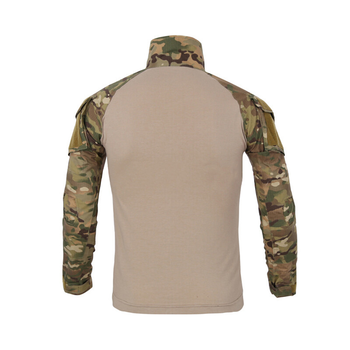 Тактическая рубашка Lesko A655 Camouflage L (34 р.) кофта с длинным рукавом камуфляж (K/OPT2-4256-12563)