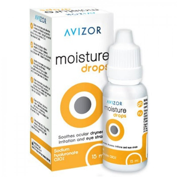 Увлажняющие Капли Avizor Moisture Drops с гиалуроновой кислотой 15 мл