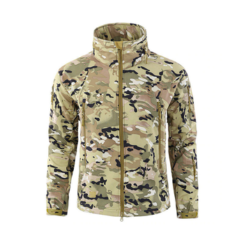 Тактична куртка № 2 Lesko A012 Camouflage CP 3XL військова камуфляж (K/OPT2-5127-27083)