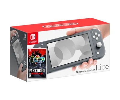 Nintendo Switch Lite Gray + Игра Metroid Dread (русская версия)