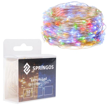 Гирлянда на батарейках Springos 0.9 м 10 LED CL0004 Mix
