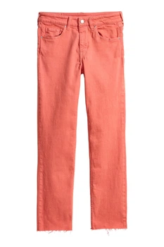 Джинсы H&M 26 кораловый 612587677