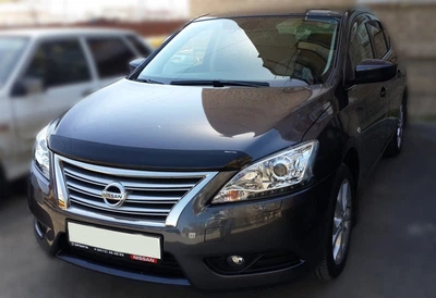 Дефлектор капота Nissan Sentra 2012- без логотипа Sim