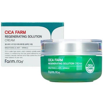 Крем для лица с центеллой Farmstay Cica Farm Regenerating Solution Cream 50 мл (8809635230651)